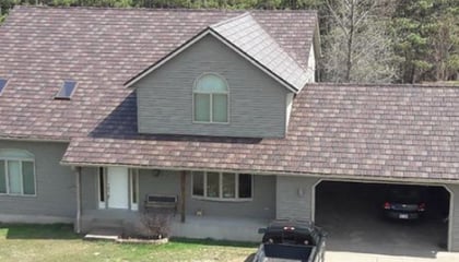 Arrowline Slate Roofing Installed on Single-Family Home